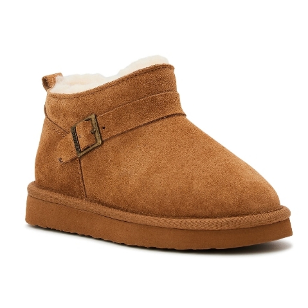 Girls Bearpaw Amy Youth Suede Booties